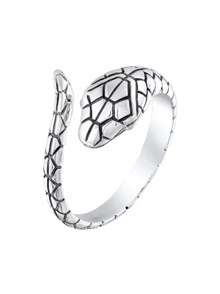 KUZZOI Prstan / srebrna črna