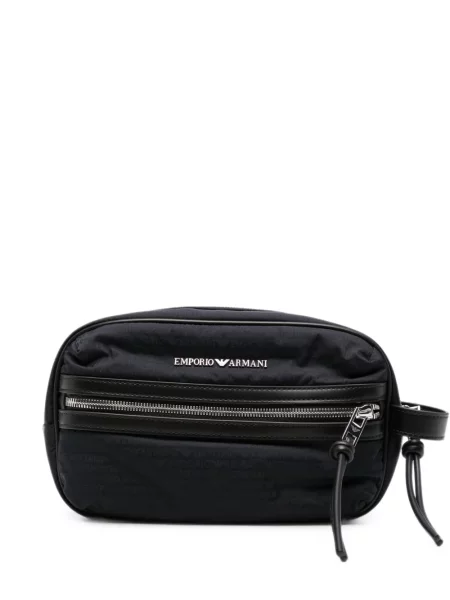 Geantă Emporio Armani cu imagine albastru