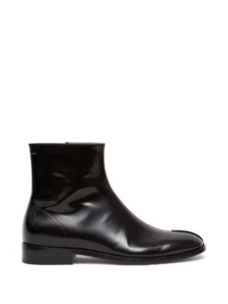 Cizme scurte Mm6 Maison Margiela din piele negru