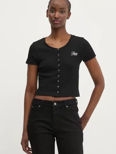 Тениска Guess Jeans черно