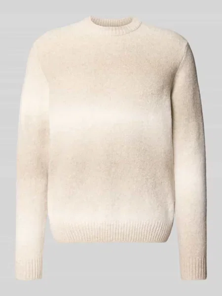 Sweter z dzianiny o kroju regular fit z okrągłym dekoltem model TORONTO' Jack & Jones beżowy