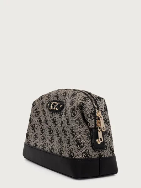 Guess Geantă pentru cosmetice Bej negru