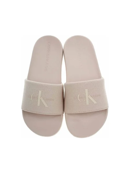 Dámske šľapky Calvin Klein Slide Monogram Wn triple whisper pink béžová