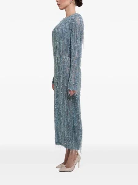 Rochie midi Dina Melwani albastru