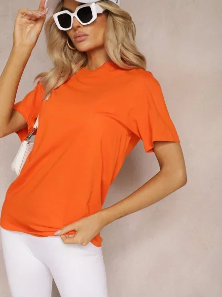 Tricou din cu Mânecă Scurtă Anemila portocaliu