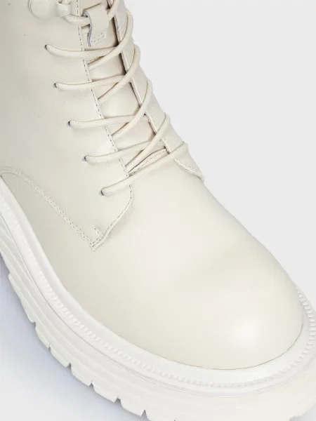 Кожаные ботинки Prpy белые