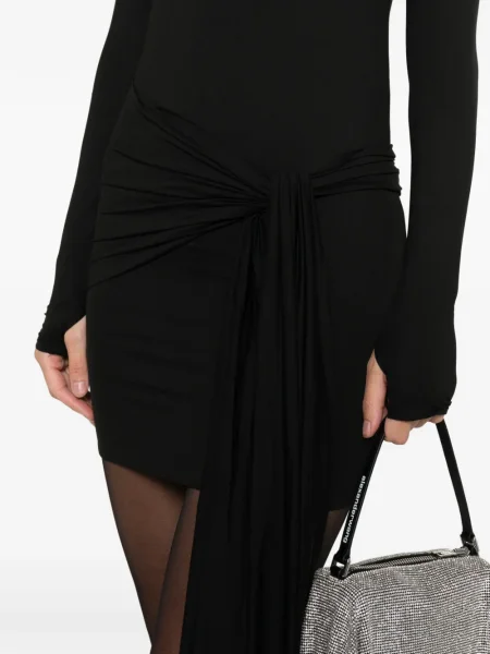 Rochie maxi Axel 113 lungă de costum negru