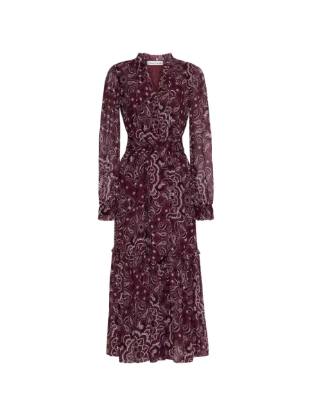 Rochie Cara Cara cu imagine cu model paisley roșu
