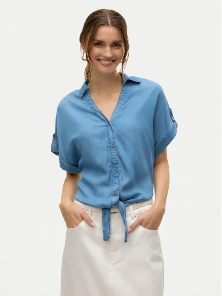 Vero Moda Cămașă Fleur albastru