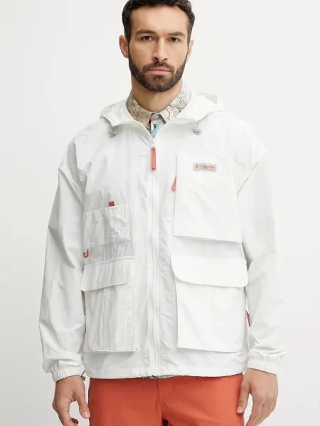 Outdoorová bunda Columbia Cove Beach bílá