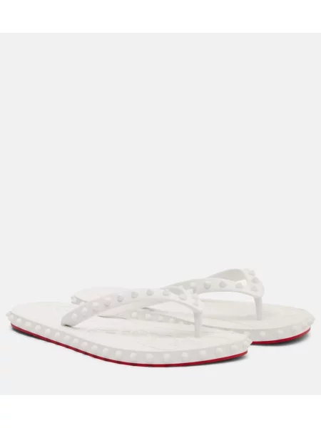 Chiloți tanga Christian Louboutin alb