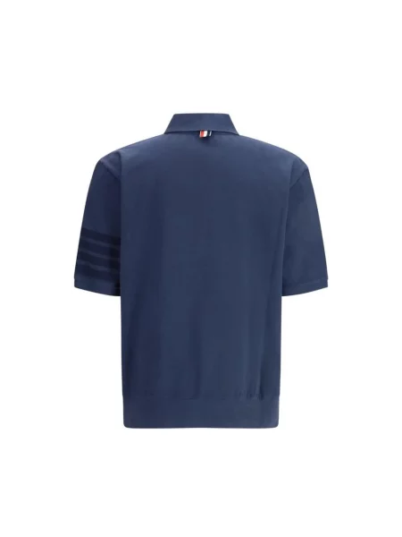 Koszulka polo Thom Browne niebieska