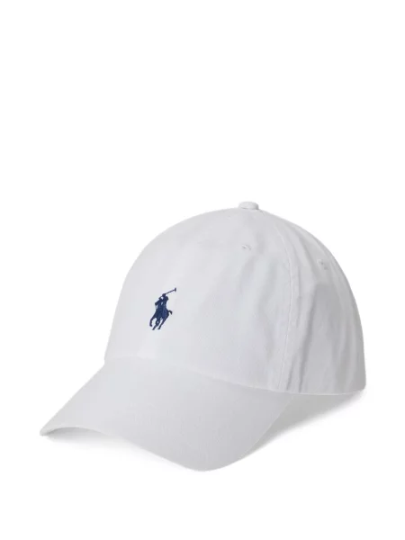 Șapcă Polo Ralph Lauren de mătase cu dungi cu cataramă albastru