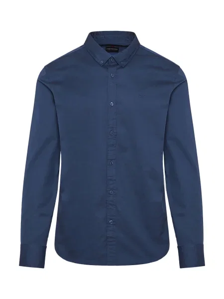 Funky Buddha Cămașă închis albastru