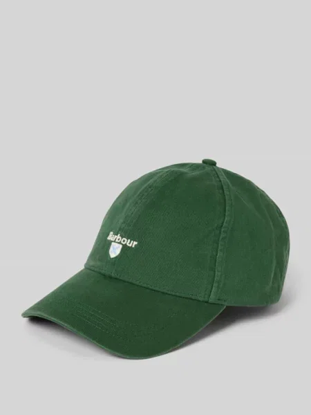 Czapka z daszkiem z czystej bawełny model CASCADE' Barbour zielona
