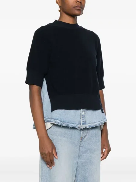 Pulover Sacai tricotate albastru