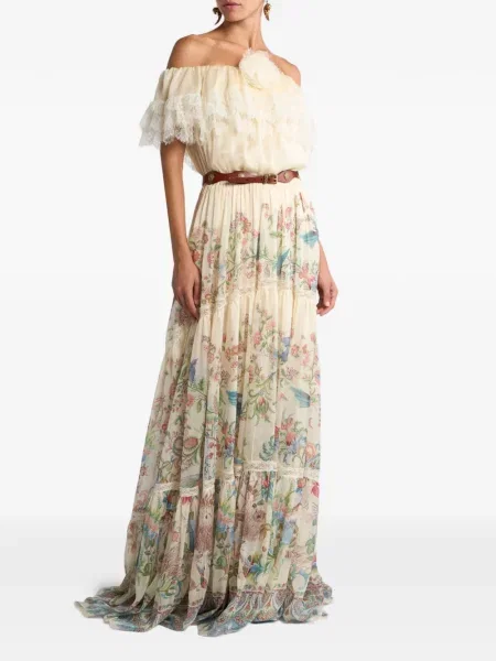 Rochie Etro cu model floral cu imagine de costum