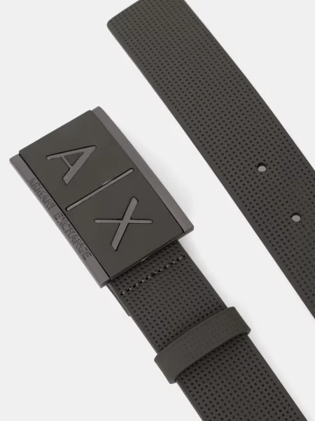Armani Exchange curea de bărbați din piele verde
