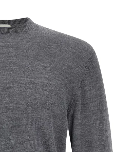 Tricou Ma'ry'ya cu decolteu rotund lung gri