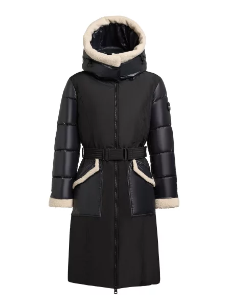 Khujo Zimski kaput Poppy svijetlobež crna