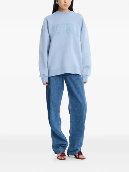 Hanorac crewneck Rotate Birger Christensen albastru