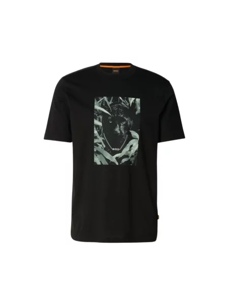 BOSS T-Shirt Te_Animali czarny