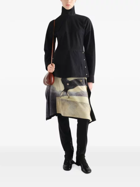 Top Lemaire din crep negru