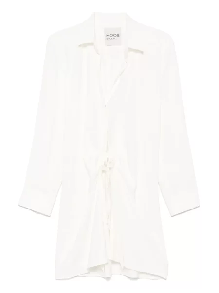 Rochie mini Moos Studio plic alb