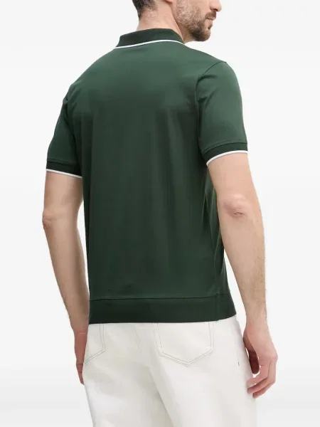 Tricou polo Karl Lagerfeld cu imagine verde