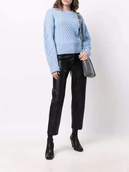 Megztinis Stella Mccartney apkarpytas mėlyna