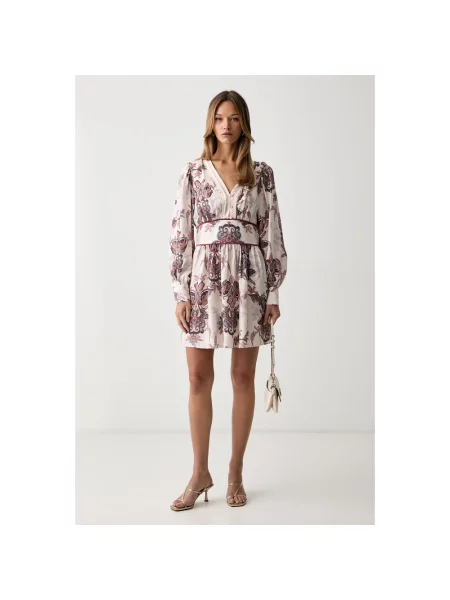 Sukienka mini Guess beżowa