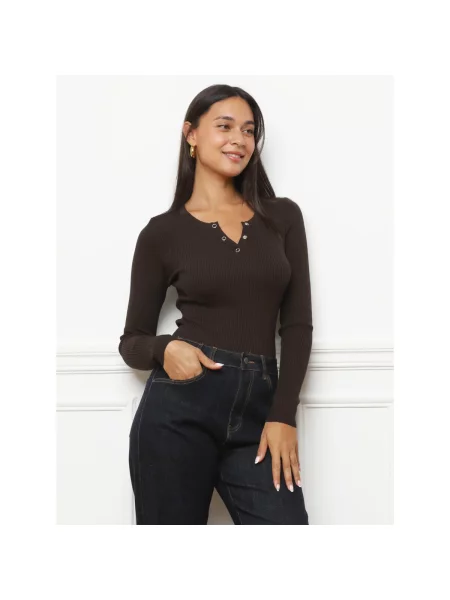 Top La Modeuse maro