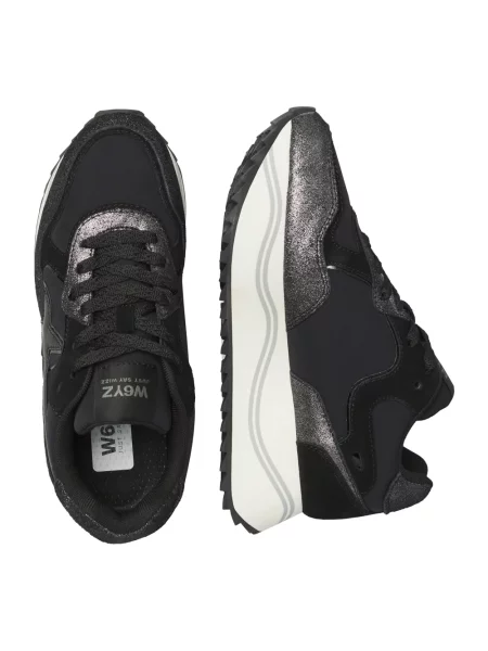 Sneakersy W6yz skórzane czarne