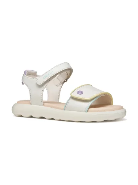 Otroški sandali Geox SANDAL PUFFYPOP bela