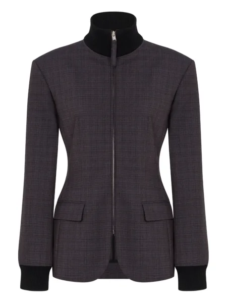 Palton Moschino în carouri gri