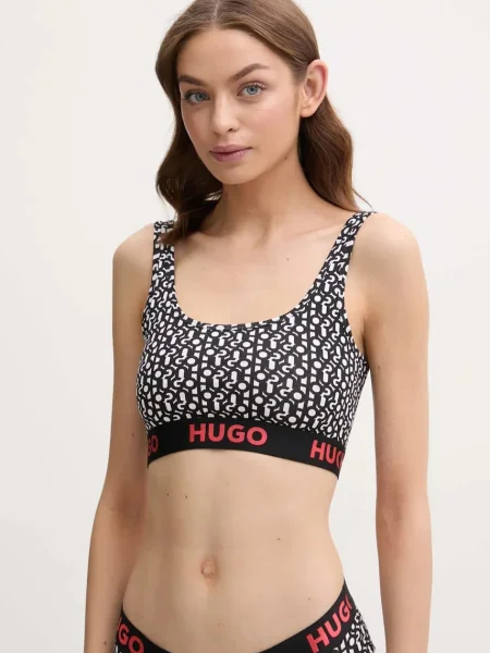 Сутиен HUGO с десен бяло