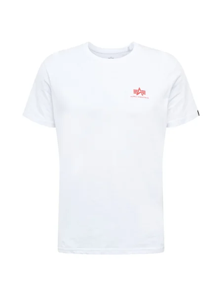 ALPHA INDUSTRIES Tricou / roșu deschis alb