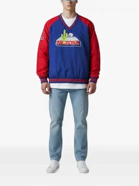 Hanorac Mitchell & Ness cu autograf albastru