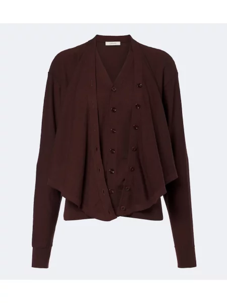 Cardigan Lemaire de lână maro
