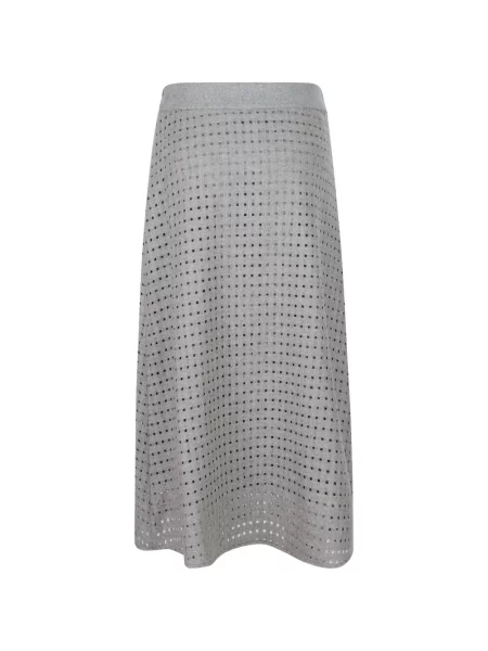 Fustă midi Peserico în linie A gri