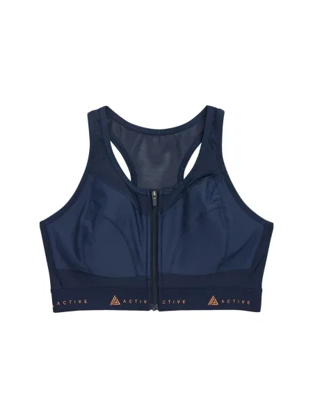 Next Sutien sport bleumarin / pastel portocaliu