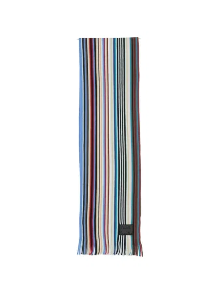 Fular Paul Smith cu dungi albastru
