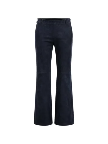 Pantaloni Stouls din piele de căprioară albastru