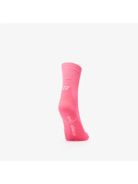 Șosete CEP Core Run Mid Cut Compression Socks Pink L roz