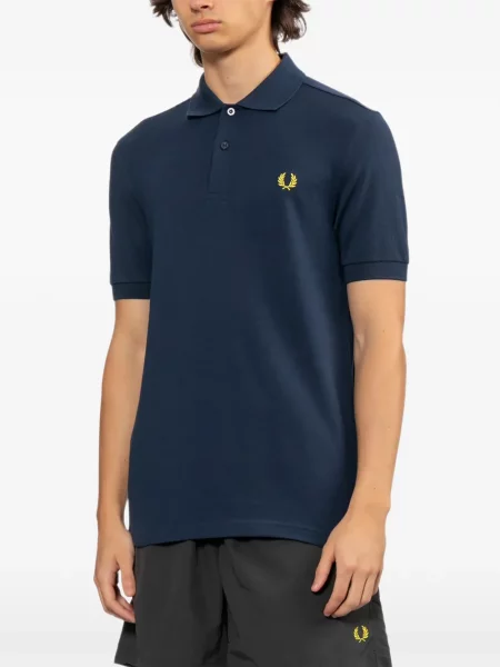Tricou polo Fred Perry cu broderie albastru