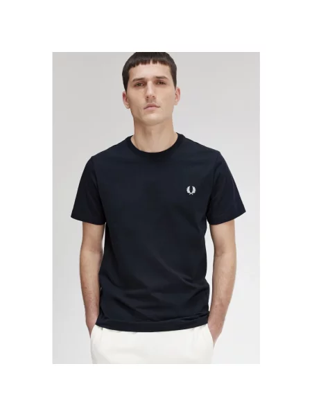 Koszulka Fred Perry z okrągłym dekoltem niebieska