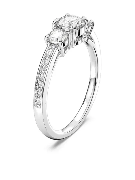 Inel Swarovski argintiu