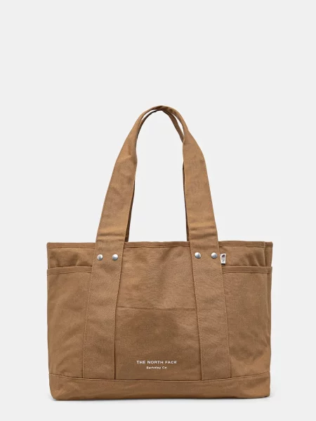 Чанта The North Face Circular Cotton Tote кафяво