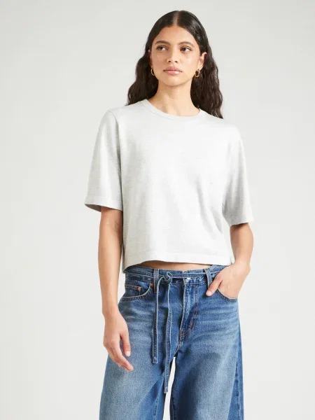 VERO MODA Sveter VMSILJE svetlosivá