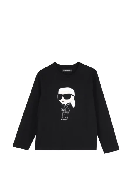 Koszulka dziecięca Karl Lagerfeld czarna